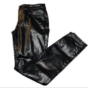 Sneak Peek Metallic Silver Skinny Pants Sz 5